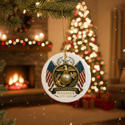 U.S. Marines 250th Anniversary Ornament – Patriotic Military Christmas Decoration