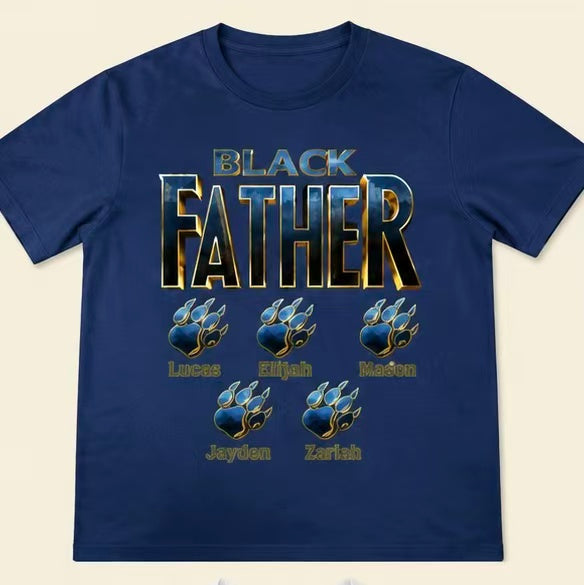 Panther Black Father - Personalized Apparel - Gift for Father