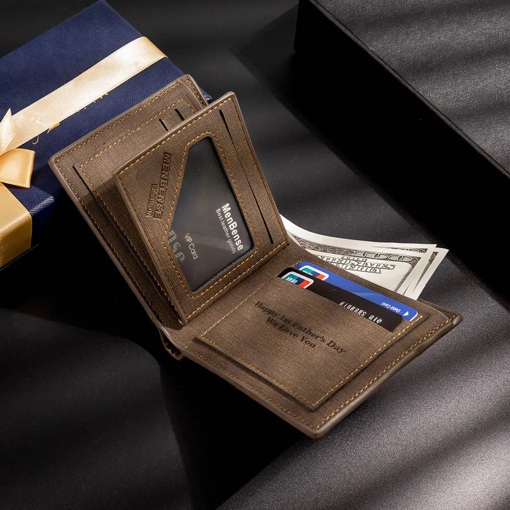 Personalized Family Photo Wallet – Custom Gift for Father