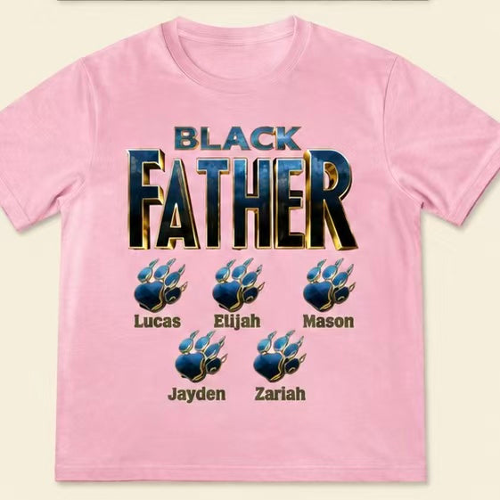 Panther Black Father - Personalized Apparel - Gift for Father