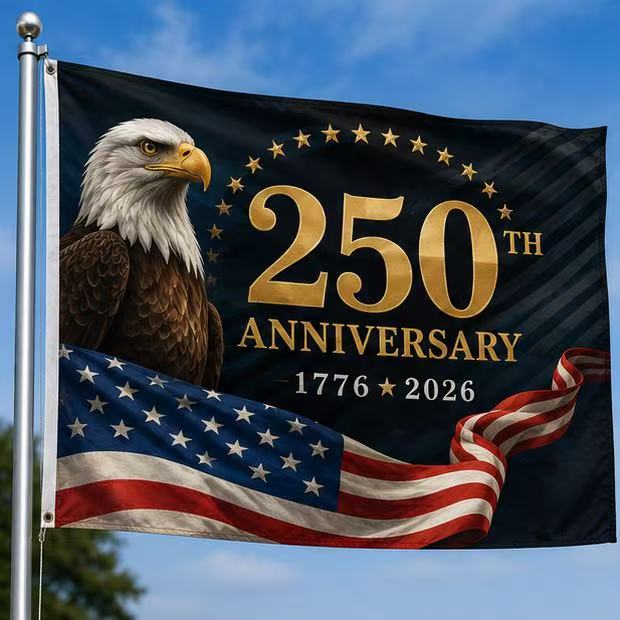 U.S.A. 250th Anniversary Flag –  Outdoor Banner