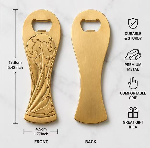 FIFA World Cup Trophy Bottle Opener – Premium Metal Beer Opener