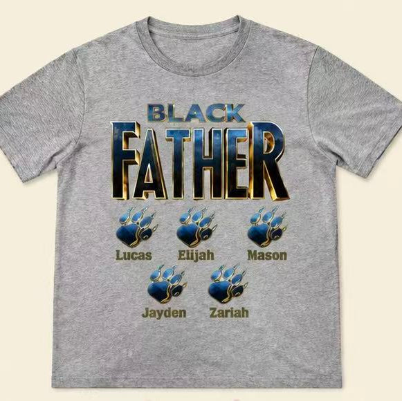 Panther Black Father - Personalized Apparel - Gift for Father