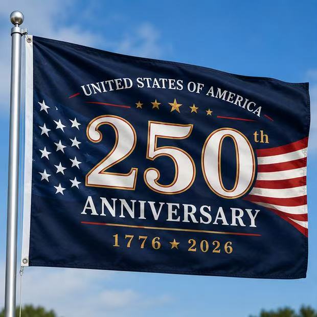 U.S.A. 250th Anniversary Flag –  Outdoor Banner
