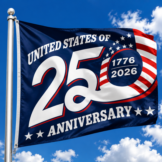 U.S.A. 250th Anniversary Flag –  Outdoor Banner