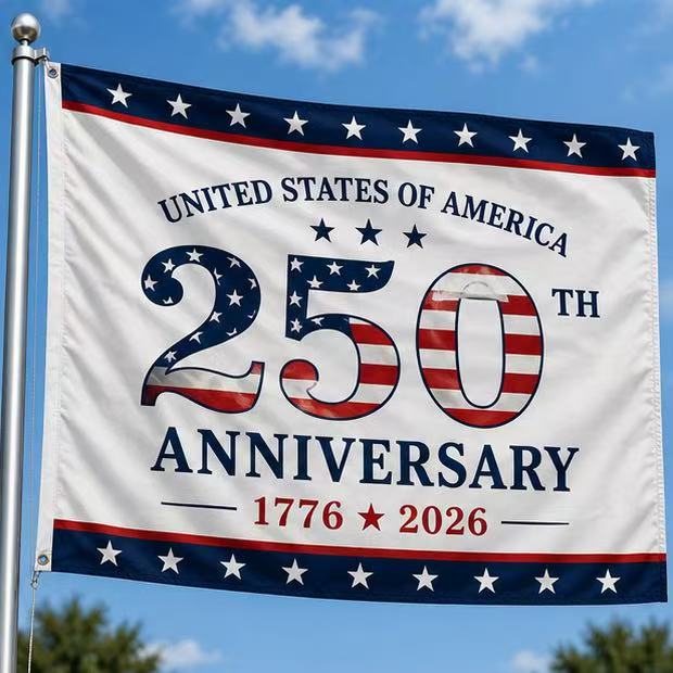 U.S.A. 250th Anniversary Flag –  Outdoor Banner