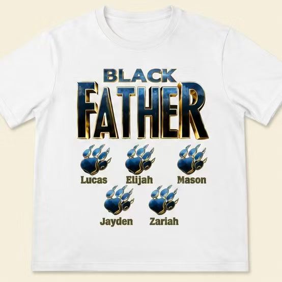 Panther Black Father - Personalized Apparel - Gift for Father