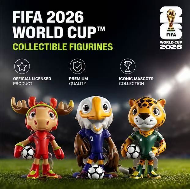 FIFA World Cup 2026 Mascot Collectible Figurines – Official Licensed Display Set